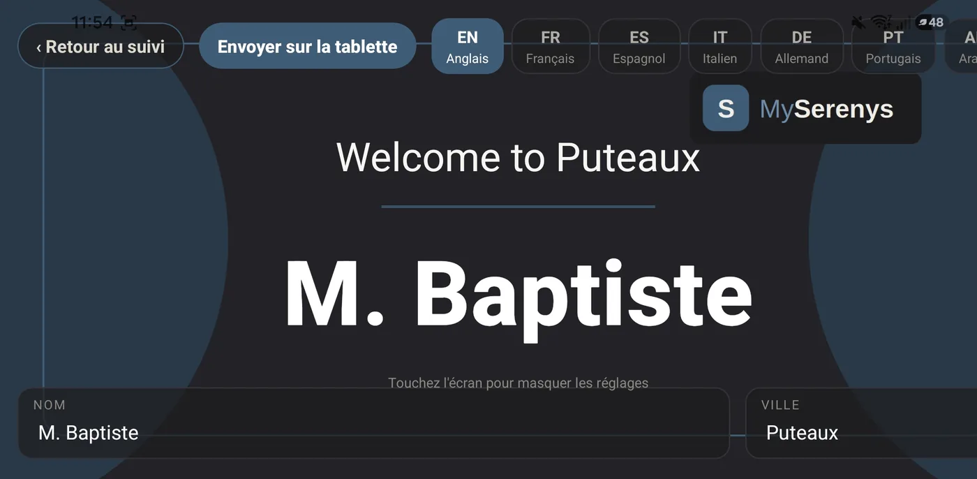 La pancarte — capture de MySerenys Driver
